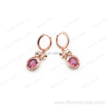 New Model Earrings 14K Rose Gold Earring Wholesale